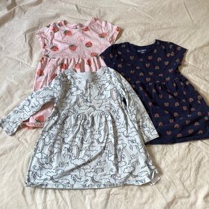 Toddler girls 2T old navy play dresses x3
